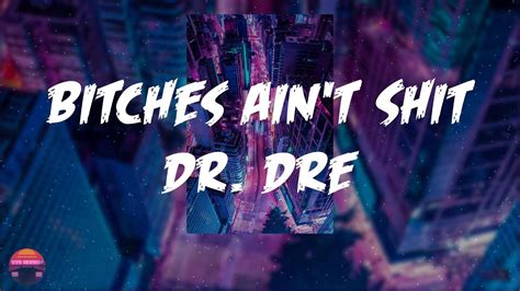 Oct 5, 2023 · The Lyrics. “Bitches Ain’t Shit” is a song that talks about Dr. Dre’s past relationships with women. The song, from the beginning, is a clear attack on women, which is why it caused such a stir when it was released. The lyrics, when taken out of context, can be seen as glorifying violence and misogyny. Dr. 
